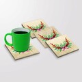 Set suporturi de pahare, Hermia, 366TYR1227, 10 x 10 x 1 cm, 4 piese, Multicolor