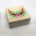 Set suporturi de pahare, Hermia, 366TYR1227, 10 x 10 x 1 cm, 4 piese, Multicolor
