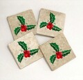 Set suporturi de pahare, Hermia, 366TYR1229, 10 x 10 x 1 cm, 4 piese, Multicolor