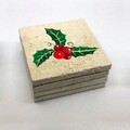 Set suporturi de pahare, Hermia, 366TYR1229, 10 x 10 x 1 cm, 4 piese, Multicolor