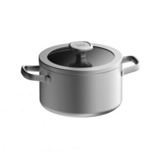 Gri, Cratita cu capac 20 cm