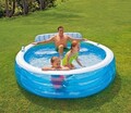 Piscina Intex Family, 229x218x79 cm, 590 L, polivinil, albastru