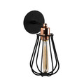 Aplica de perete, Alby, 525NOR3177, Metal, Negru/Bronz