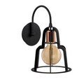Aplica de perete, Alby, 525NOR3179, Metal, Negru/Bronz