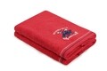 Set 2 prosoape de maini, Beverly Hills Polo Club, 401 - Red, 50x90 cm, 100% bumbac, rosu