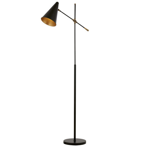 Lampadar, Opviq, 301AUR1711, Metal, Negru/Bronz