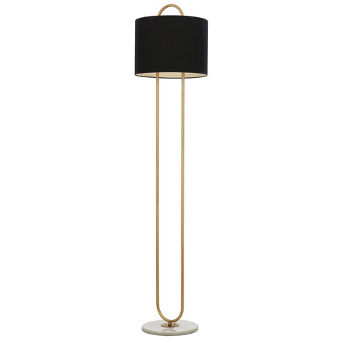 Lampadar, Opviq, 301AUR1709, Metal, Negru / Vintage