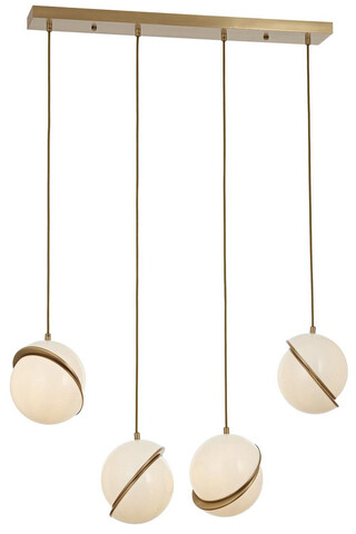 Lustra, Opviq, 301AUR1293, Metal, Alb / Vintage