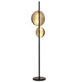 Lampadar, Opviq, 301AUR1710, Metal, Negru / Vintage