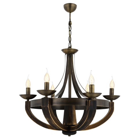 Lustra, Opviq, 301AUR1116, Lemn, Vintage