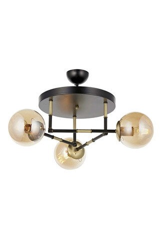 Lustra, Avonni, 683AVN1323, Metal, Negru