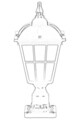 Lampa de exterior, Avonni, 685AVN1216, Plastic ABS, Alb/Negru