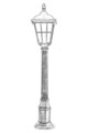Lampadar de exterior, Avonni, 685AVN1219, Plastic ABS, Maro