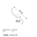 Lustra, Opviq, 119FRS1505, Negru