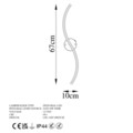 Aplica de perete, Opviq, 119FRS1111, Auriu