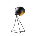 Lampa de masa, Fulgor, 942FLG1805, Metal, Negru