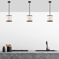 Lustra, Fulgor, 942FLG1635, Metal, Alb/Negru