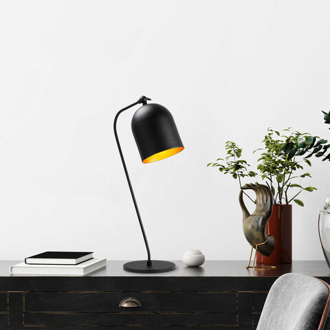Lampa de masa, Fulgor, 942FLG1823, Metal, Negru
