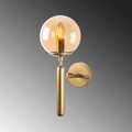 Aplica de perete, Fulgor, 942FLG1314, Metal, Auriu