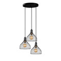 Lustra, Fulgor, 942FLG1410, Metal, Negru/Maro antic