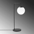 Lampa de masa, Fulgor, 942FLG1344, Metal, Alb/Negru