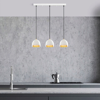 62x17x110 cm, Alb;Auriu