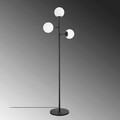 Lampadar, Fulgor, 942FLG1504, Metal, Alb/Negru