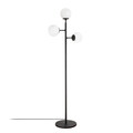 Lampadar, Fulgor, 942FLG1504, Metal, Alb/Negru