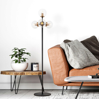 48x48x163 cm, Negru;Maro antichizat