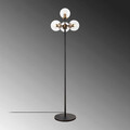 Lampadar, Fulgor, 942FLG1507, Metal, Negru/Maro antic