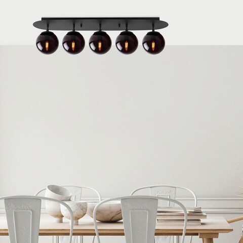 Lustra, Fulgor, 942FLG1393, Metal, Negru