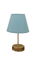 Lampa de masa, FullHouse, 390FLH1718, Metal, Albastru / Argintiu