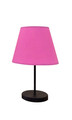 Lampa de masa, FullHouse, 390FLH1715, Metal, Roz/Negru