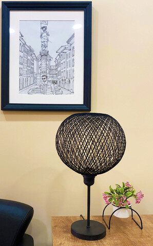 Lampa de masa, Opviq, 390FLH1724, Negru