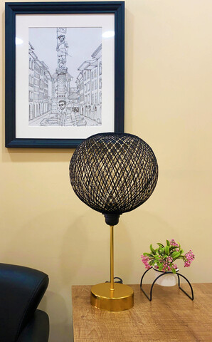 Lampa de masa, Opviq, 390FLH1722, Negru