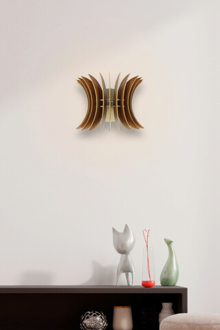 Aplica de perete, FullHouse, 390FLH2103, MDF  , Maro