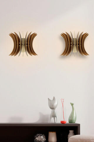 Aplica de perete, FullHouse, 390FLH2104, MDF  , Maro