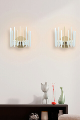 Aplica de perete, FullHouse, 390FLH2108, MDF  , Alb