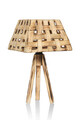 Lampa de masa, FullHouse, 390FLH1765, Lemn de pin, Natural / Ars