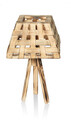 Lampa de masa, FullHouse, 390FLH1765, Lemn de pin, Natural / Ars