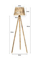 Lampadar, FullHouse, 390FLH1154, Lemn de pin, Natural / Ars