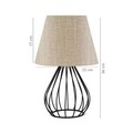 Lampa de masa, Opviq, 780SGN1906, Bej/Negru