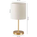 Lampa de masa, Insignio, 780SGN1913, PVC, Crem / Aur