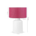 Lampa de masa, Insignio, 780SGN1909, PVC, Fucsia