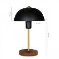 Lampa de masa, Insignio, 780SGN4480, Metal, Negru