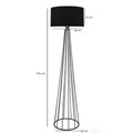 Lampadar, Insignio, 780SGN2618, Metal, Negru