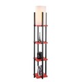 Lampadar, Opviq, 211LMP1107, Negru/Rosu