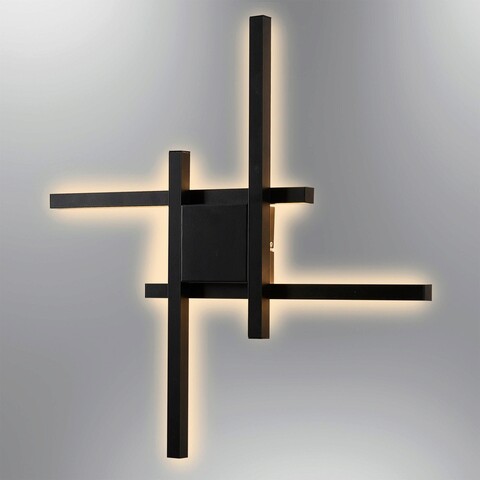 Aplica de perete, Opviq, 414LRC1254, Negru