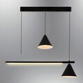 Lustra, Lightric, 414LRC1238, Metal, Negru
