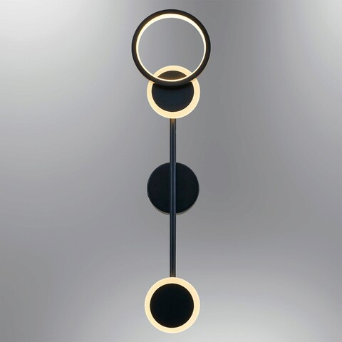 Aplica de perete, Opviq, 414LRC1164, Negru